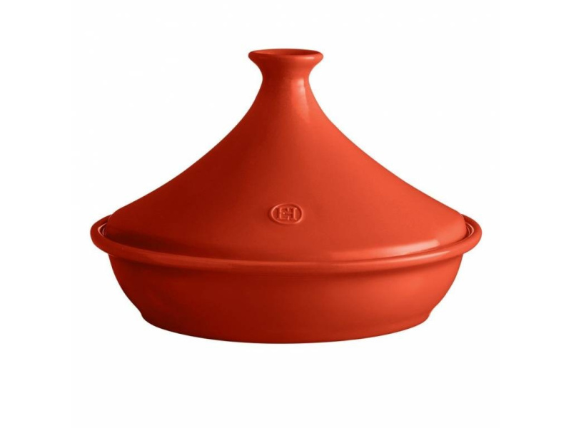 Emile Henry Keramický hrnec tajine Flame, Ø 32 cm, červená vlčí mák 155532