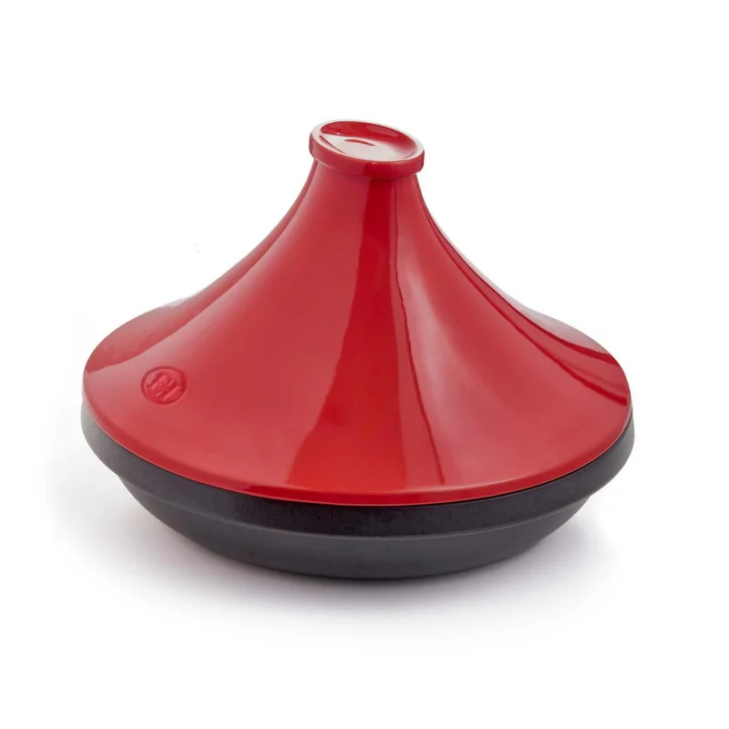 Emile Henry Keramická tajine na indukci Delight Colorama, granátové víko, Ø 33 cm 346632