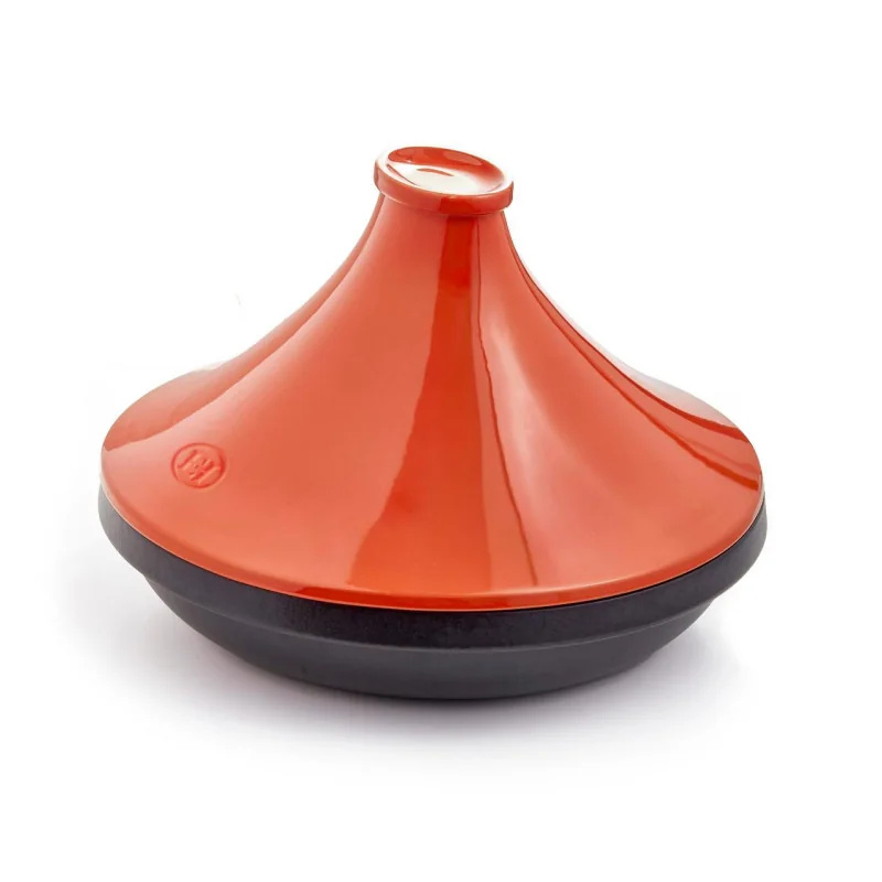 Emile Henry Keramická tajine na indukci Delight Colorama, víko oranžová Toscane, Ø 33 cm 766322