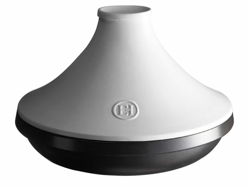 Emile Henry Keramická tajine na indukci Delight, břidlicová s bílým víkem, Ø 32 cm  779566