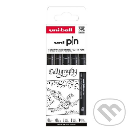 UNI PIN Creative writing - sada linerů Calligraphy (5 ks)