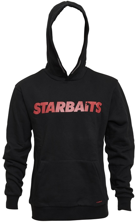 Starbaits mikina black red - s