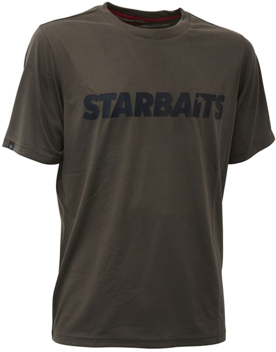 Starbaits tričko green & black - m