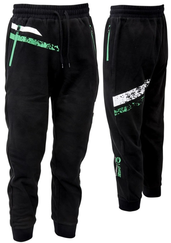 Sensas tepláky jogging stripes black - s