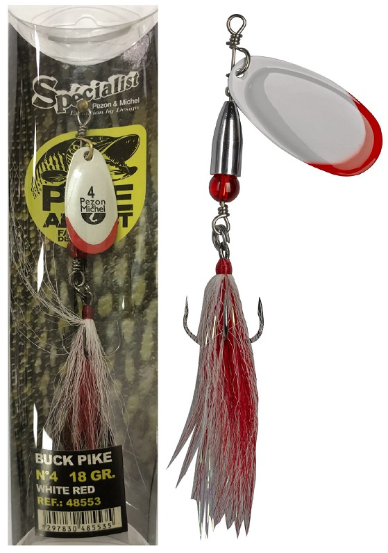Pezon&michel třpytka buck pike white red - 18 g