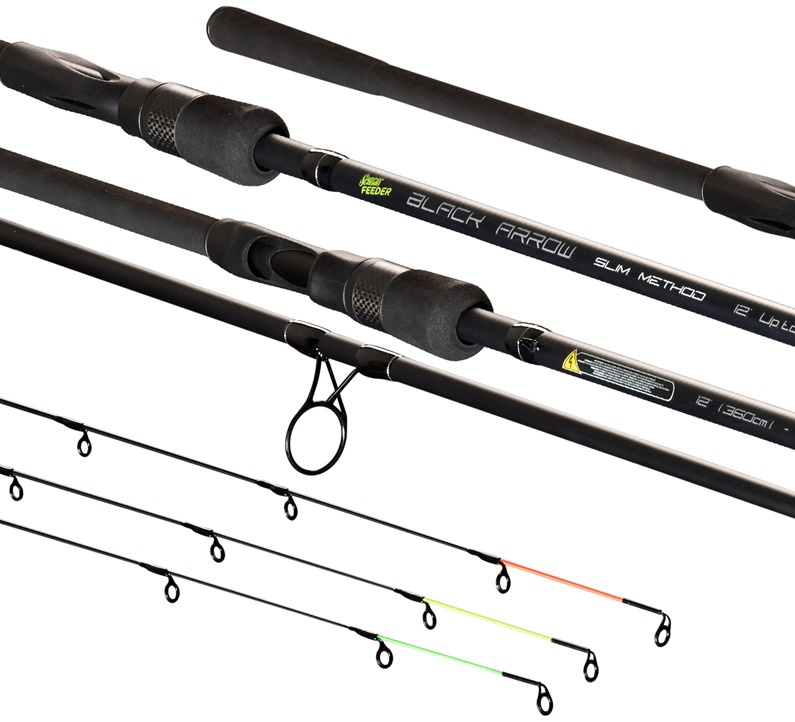 Sensas prut black arrow slim method 3,6 m 80 g 2-díl