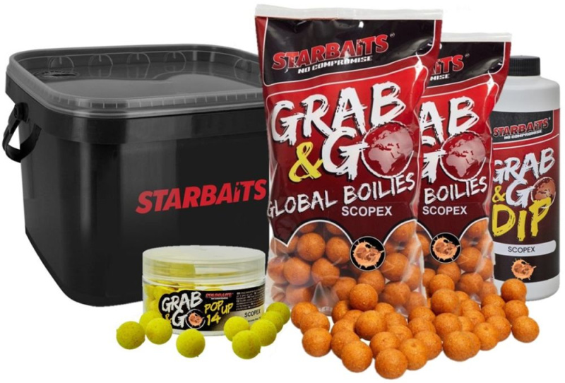 Starbaits akční kbelík s krmením gg global scopex