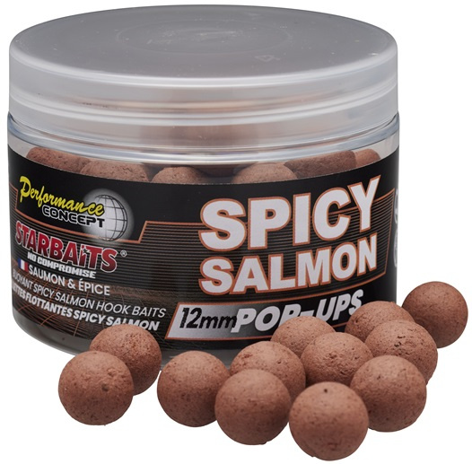 Starbaits plovoucí boilie pop up spicy salmon 50 g -14 mm