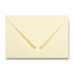 Barevná obálka Clairefontaine, A5, olizová, 20 ks krémová