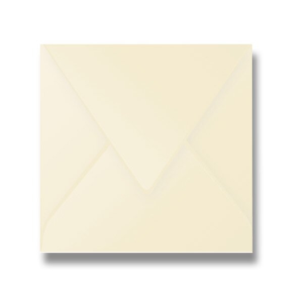 Barevná obálka Clairefontaine 165 × 165 mm, olizová, 20 ks krémová
