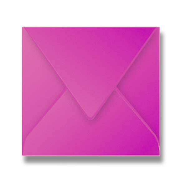 Barevná obálka Clairefontaine 165 × 165 mm, olizová, 20 ks růžová