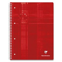 Clairefontaine - kroužkový blok - A4, 80 l., linkovaný, mix barev