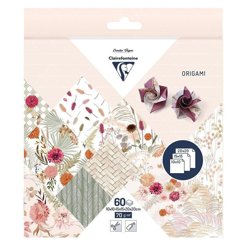 Sada papírů Clairefontaine Origami Dried Flowers Clairefontaine