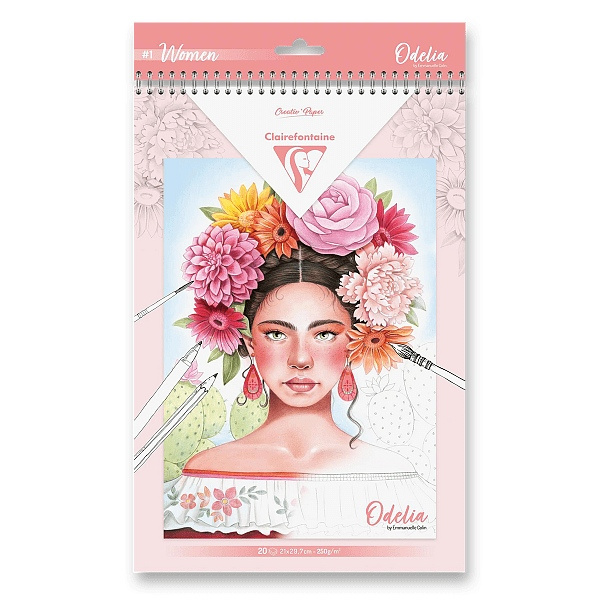 Omalovánky Clairefontaine Odelia Women A4, 20 listů Clairefontaine
