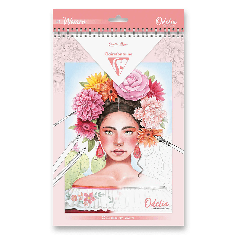 Omalovánky Clairefontaine Odelia Women A4, 20 listů Clairefontaine