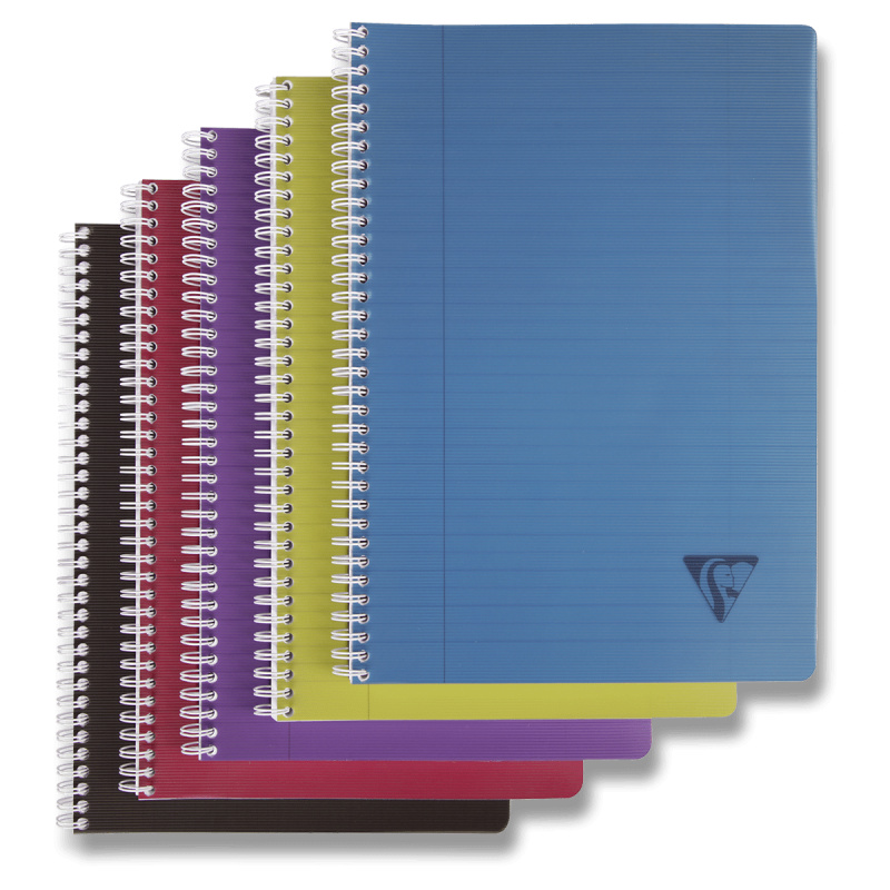 Clairefontaine Linicolor Intensive - kroužkový blok - A4, 90 l., linkovaný, mix barev