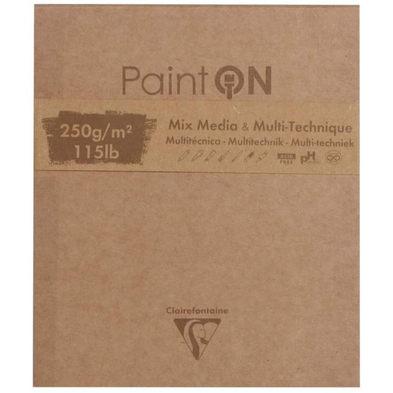 Skicák PaintON Mix Media 4 barvy (250g/m2, 50 listů) 13x15,5cm