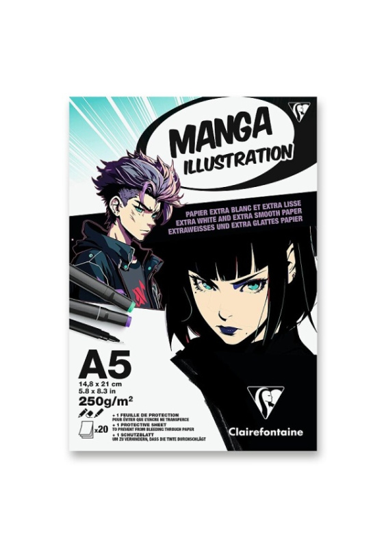 Blok Clairefontaine Manga Illustration A5 Clairefontaine