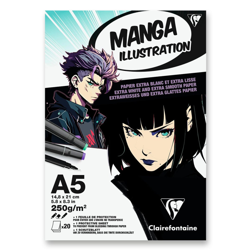 Blok Clairefontaine Manga Illustration A5 Clairefontaine