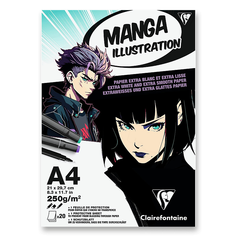 Blok Clairefontaine Manga Illustration A4 Clairefontaine