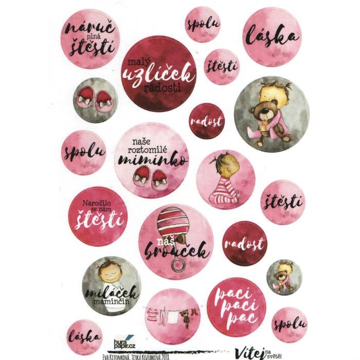 Samolepky A5 - Holčička č.3