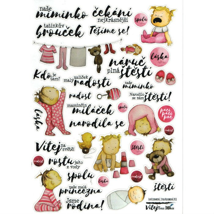 Samolepky A5 - Holčička č.2