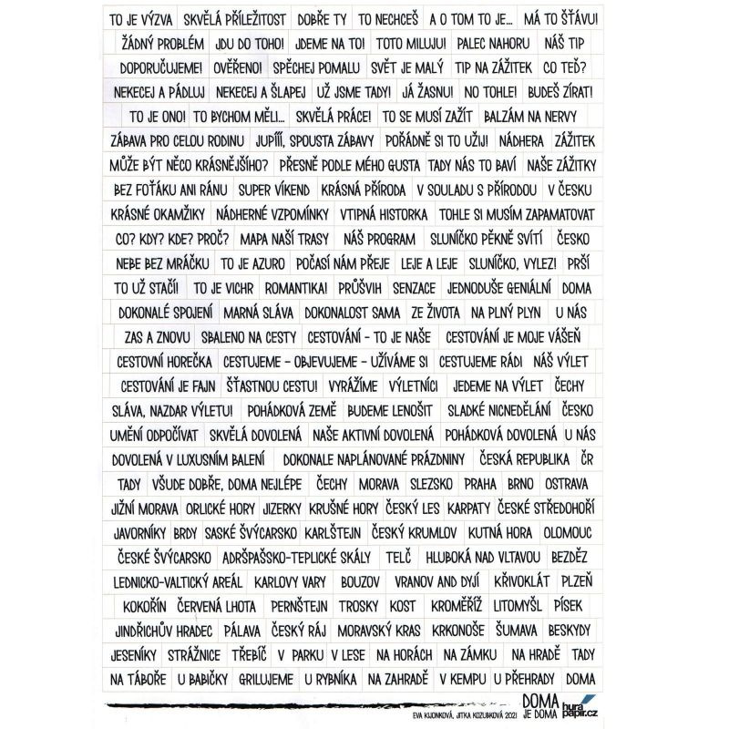 Samolepky A4 - Cestování č.1