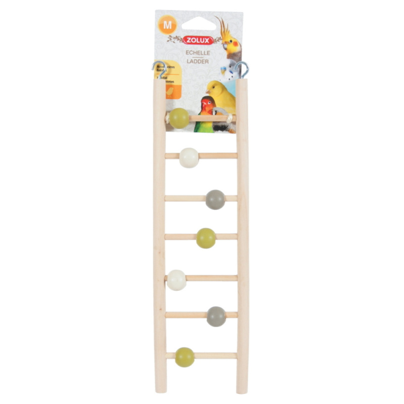 Žebřík pro ptáky dřevěný 7 příček 35cm Zolux 1 ks