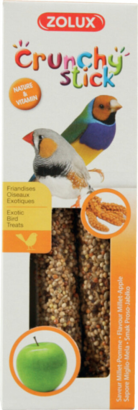 Crunchy Stick Exotic Proso/Jablko 2ks Zolux 1 bal.