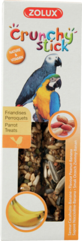 Crunchy Stick Parrot Buráky/Banán 2ks Zolux 1 bal.