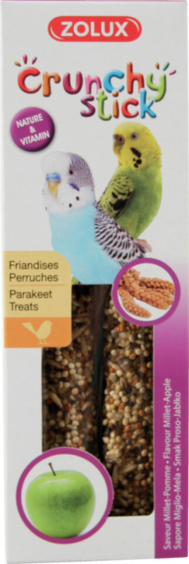 Crunchy Stick Parakeet Proso/Jablko 2ks Zolux 1 bal.