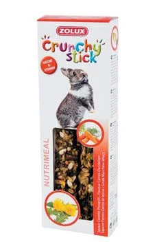 Pochoutka CRUNCHY STICK mrkev/pamp pro králíky Zolux 1 ks
