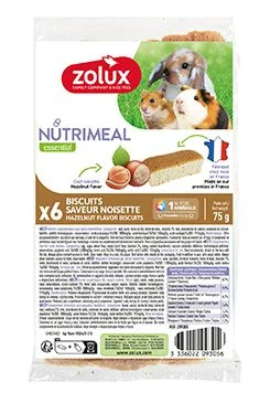 Poch. NUTRIMEAL Cookies hlodavci oříšky 6ks Zolux 6ks