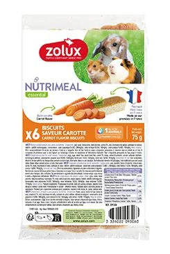 Poch. NUTRIMEAL Cookies hlodavci mrkev 6ks Zolux 6ks