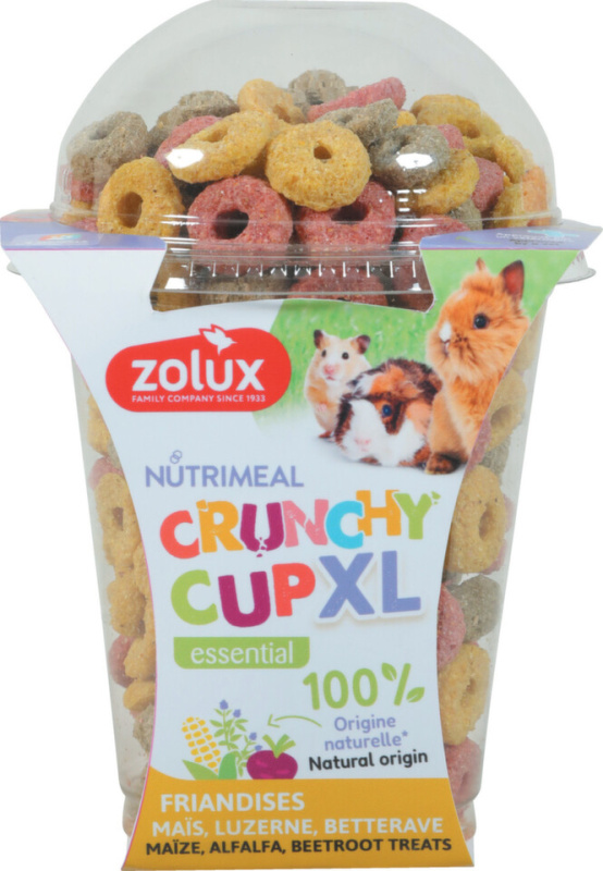Pochoutka CRUNCHYCUP XL kukuř/řepa/vojtěška  170g