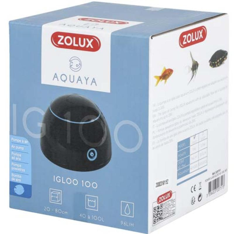 Zolux IGLOO 100 1,8W černý vzduchovací motorek do akvária 40-100l