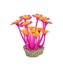 Akvarijní dekorace FLOWERS 2 fialová/oranžová Zolux 1ks