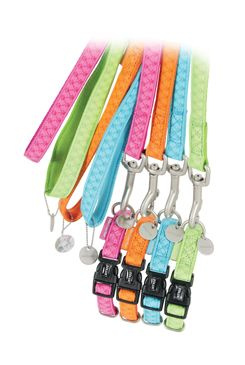 Obojek pes MAC LEATHER zelená 10mm/20-30cm