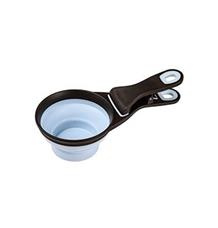 Odměrka na krmivo SILICONE s klipem modrá modrá M
