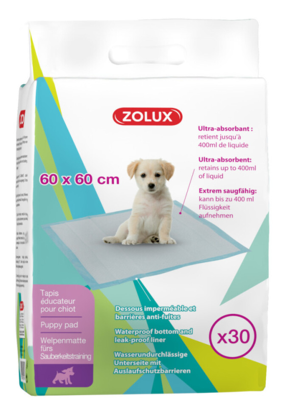 Podložka štěně 60x60cm ultra absorbent bal 30ks Zolux
