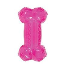 Hračka pes kost BONE TPR POP růžová Zolux 14 cm
