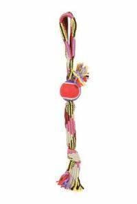 Hračka pes TENNIS BALL ROPE laso Zolux 50 cm