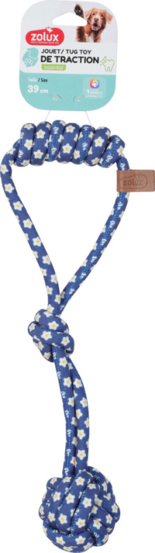 Hračka pes BLUE FLOWER Uzel 39cm Zolux