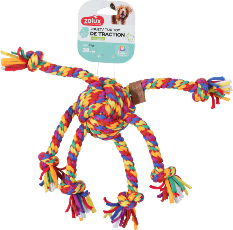 Hračka pes RAINBOW Chobotnice 38cm Zolux