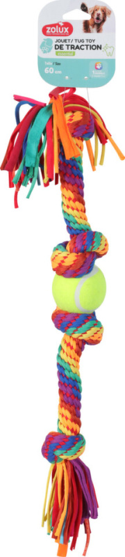 Hračka pes RAINBOW Tenis.míček Zolux 60cm