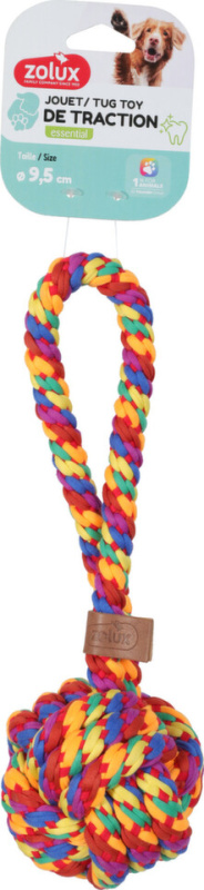 Hračka pes RAINBOW Míček 9,5cm Zolux