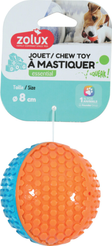 Hračka pes TAO Míč Zolux 1ks/8cm