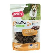 Pochoutka pes CANDIES hvězdičky játrové Zolux 150g