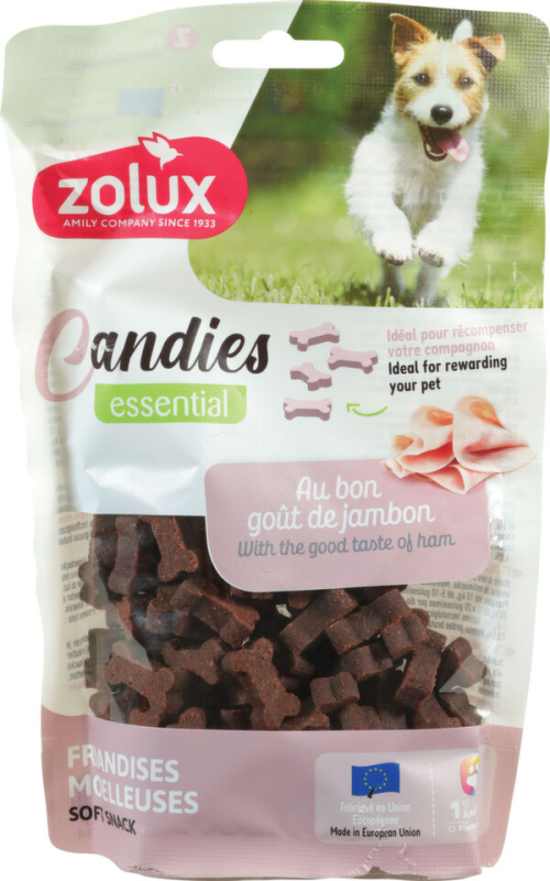 Pochoutka pes CANDIES kostičky šunkové Zolux 150g