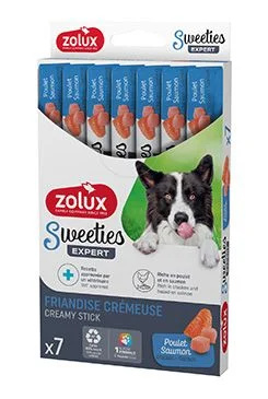 Pochoutka pes SWEETIES losos, kuře Zolux 7 ks